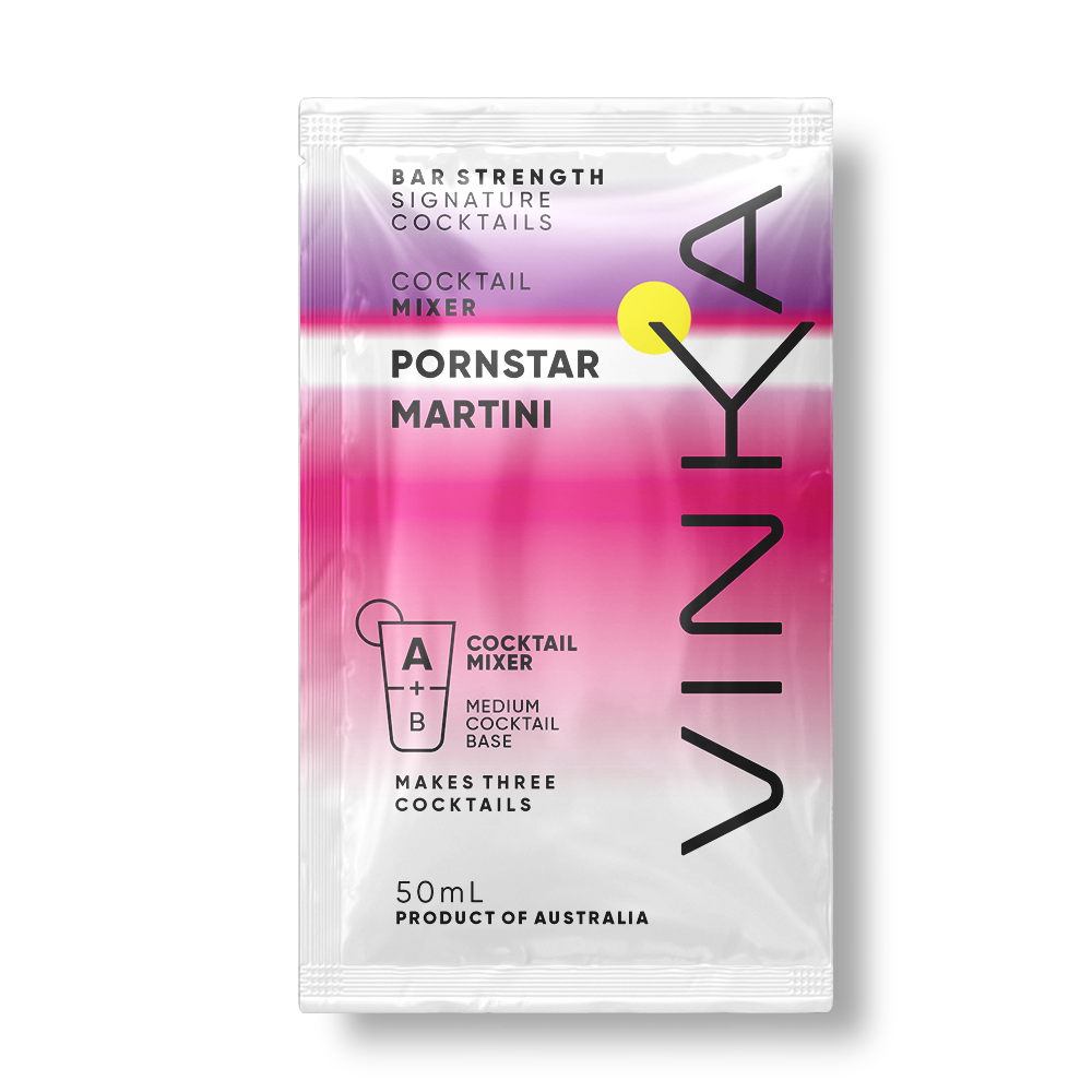 50mL Vinka Pornstar Martini Cocktail Mixer Only Render with White Background.