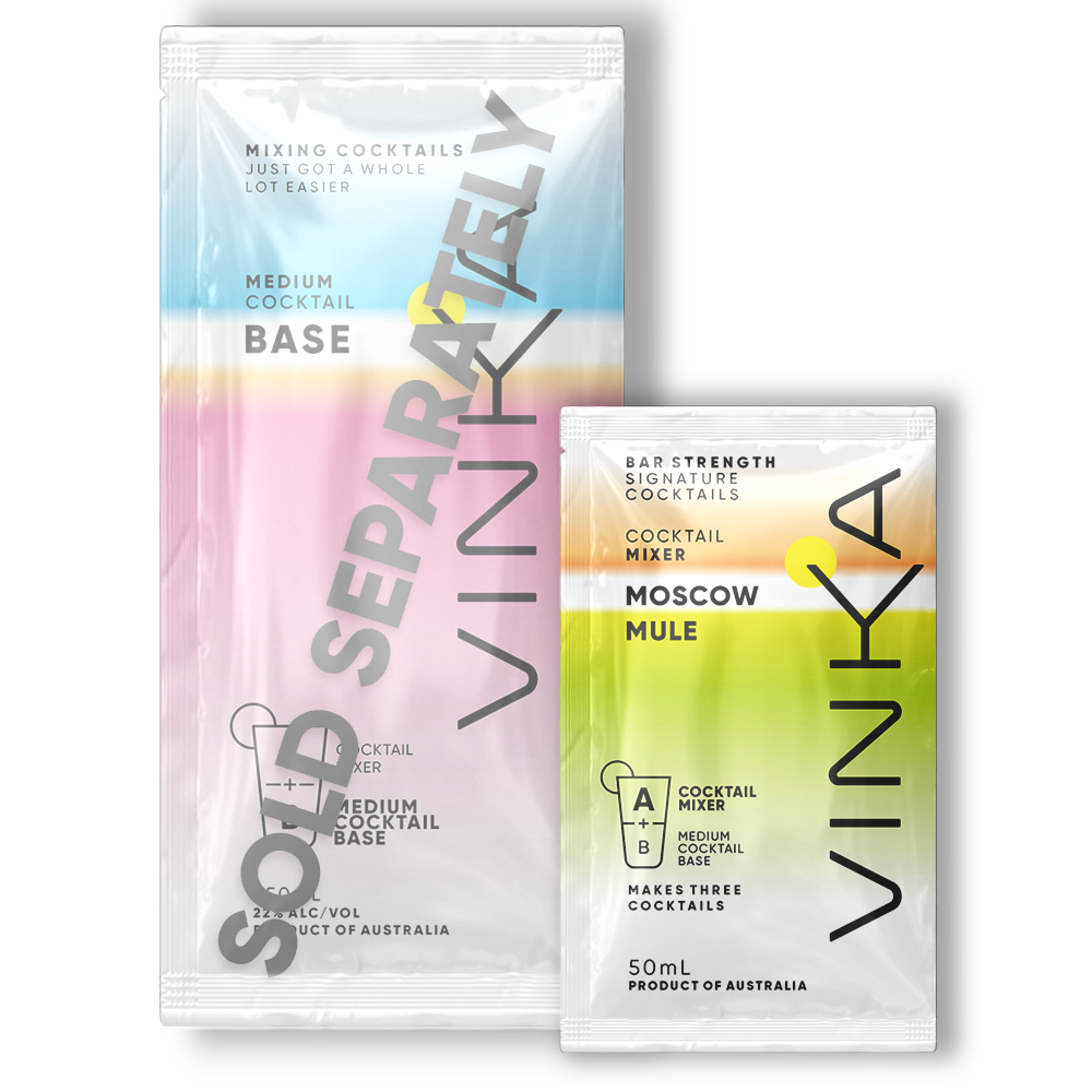 50mL VINKA Moscow Mule Sachet Render with Medium Base Sold Separately.