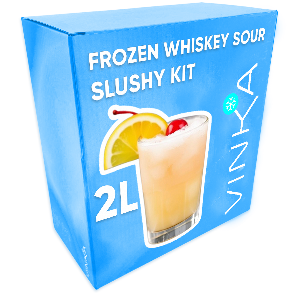 Premium whiskey flavor paired with tart lemon mix, and a hint of sweetness, all designed to be blended into a smooth slushy that will excite the tastebuds.