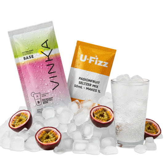 VINKA U-Fizz Natural Passionfruit Seltzer | 5.6% | makes 1L