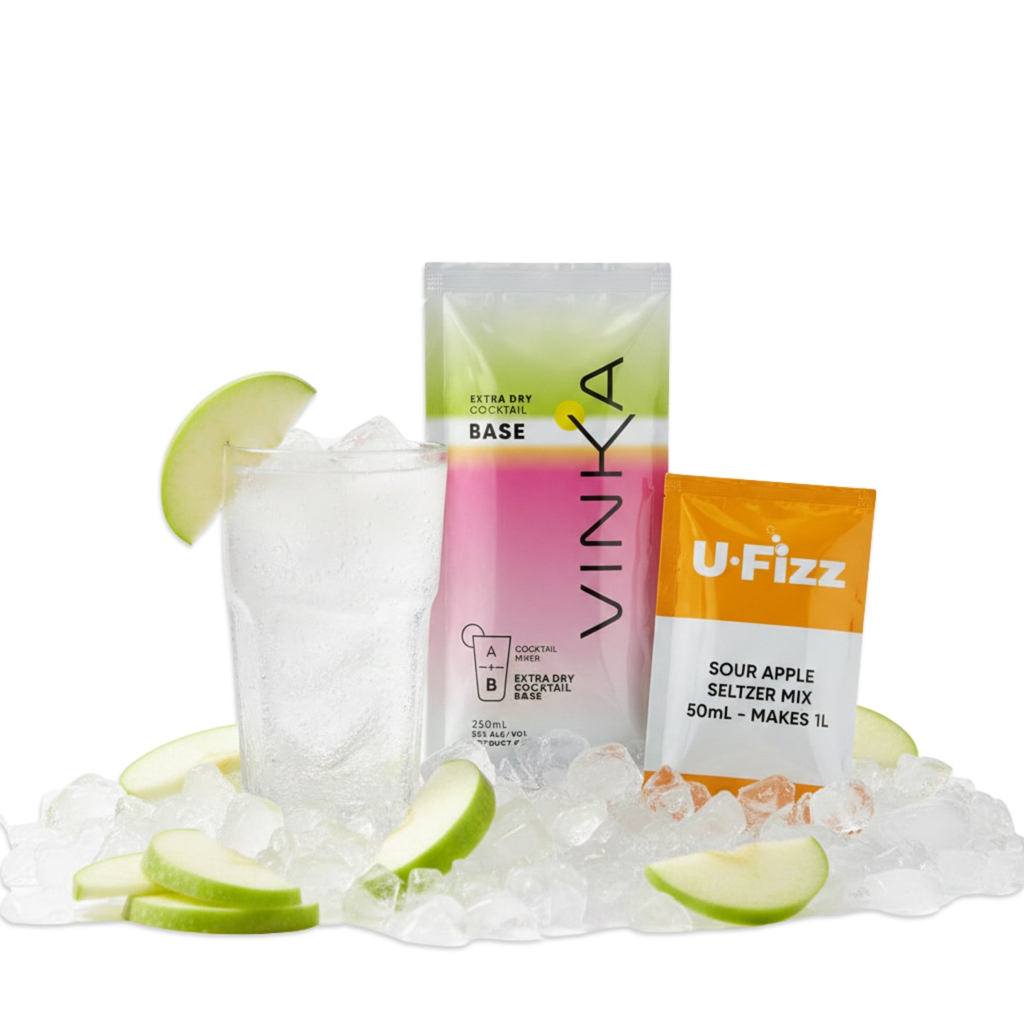 VINKA U-Fizz Natural Sour Apple Seltzer | 5.6% | makes 1L