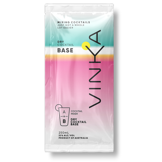 250mL Vinka Dry Cocktail Base Sachet.