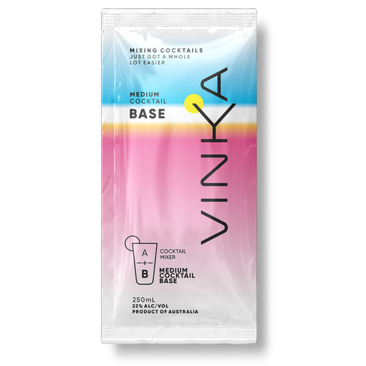 Vinka Medium Cocktail Base in a 250mL Sachet.