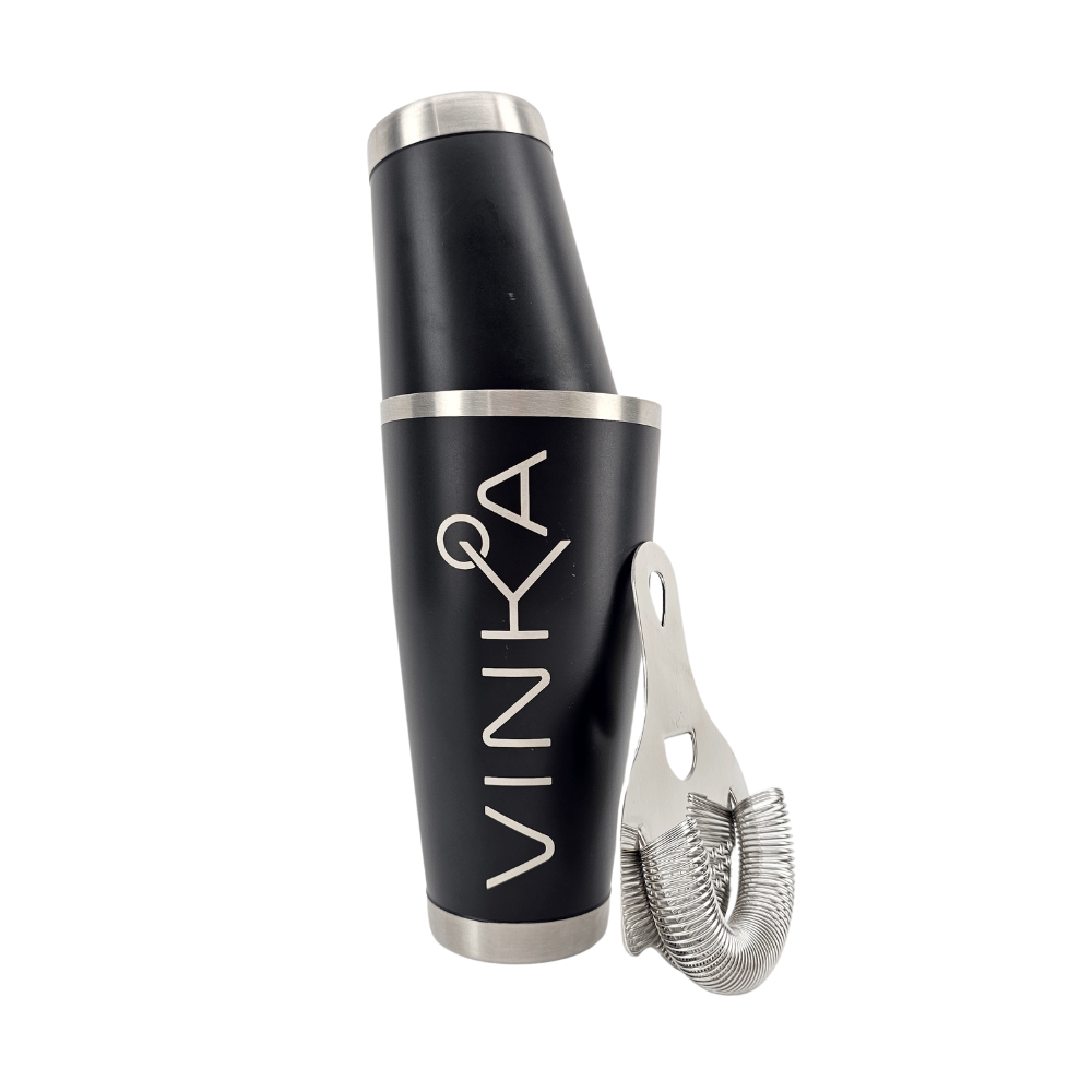 Effortlessly create delicious cocktails with the VINKA Boston Shaker Set. Made from quality stainless steel, this two-piece shaker is both durable and dishwasher safe.