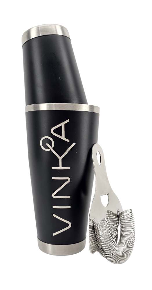 Effortlessly create delicious cocktails with the VINKA Boston Shaker Set. Made from quality stainless steel, this two-piece shaker is both durable and dishwasher safe.