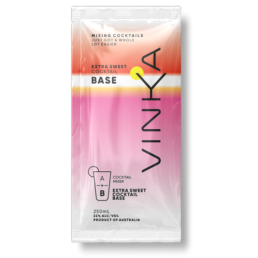 This Extra Sweet base has been crafted in Australia from 100% Australian grown grapes that have been naturally fermented and are preservative free. 