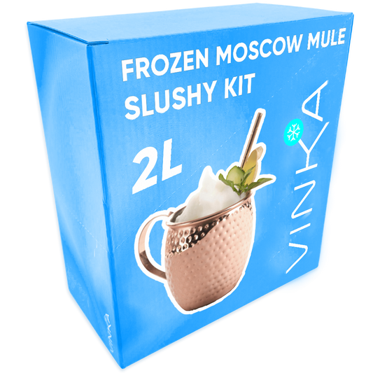 Enjoy a crisp blend of ginger and lime with our VINKA Moscow Mule Slushy Kit.