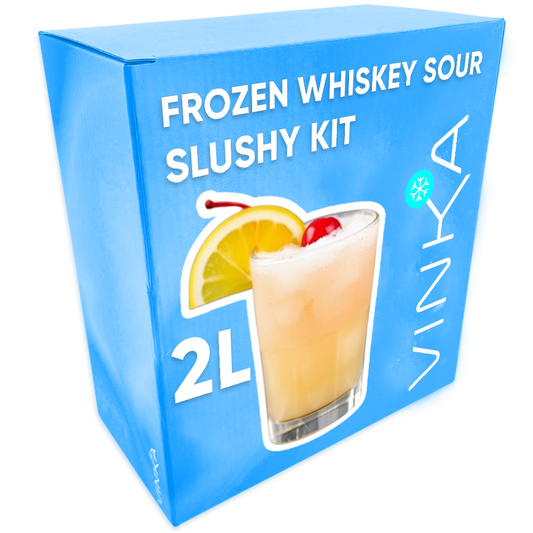 Premium whiskey flavor paired with tart lemon mix, and a hint of sweetness, all designed to be blended into a smooth slushy that will excite the tastebuds.