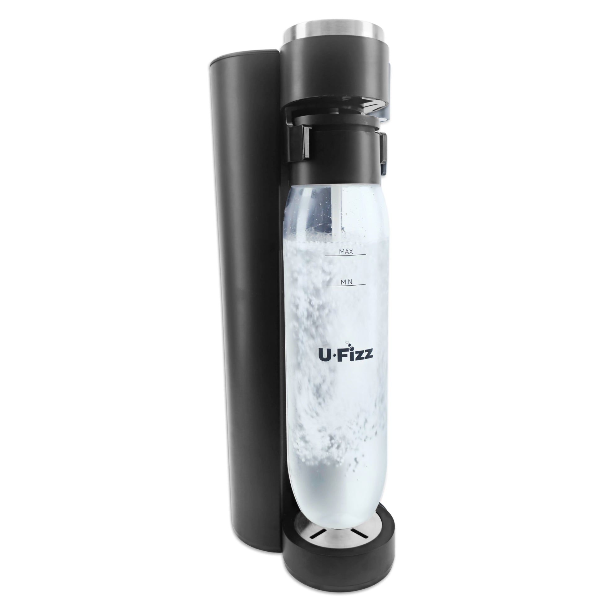 U-Fizz Carbonator and Drink Maker fizzing up water.